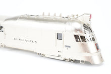 Load image into Gallery viewer, HO Brass CON CIL - Challenger Imports CB&amp;Q - Burlington Route Pioneer Zephyr 4-Car Set Late Version w/Raised Headlight Lighted FP
