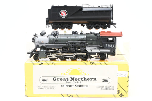 HO Brass Sunset Models GN - Great Northern 2-8-2 Class O-4 Pro-Painted