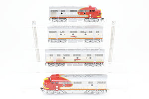HO Brass CON CIL - Challenger Imports ATSF - Santa Fe Passenger Service EMD F7 A/B/B/A Set FP & Plated