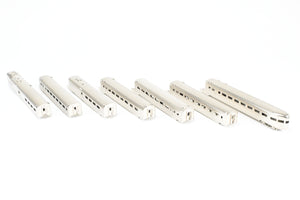 HO Brass CON Oriental Limited CB&Q - Burlington Route Twin Cities Zephyr 7-Car Articulated Consist Set