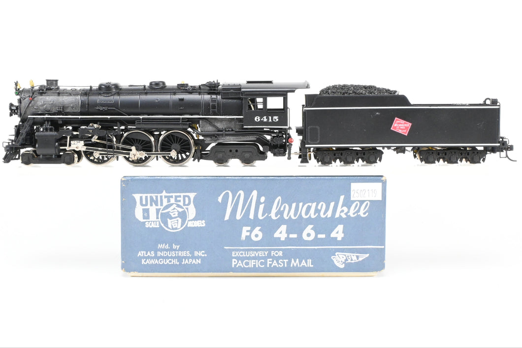 HO Brass PFM/United MILW- Milwaukee Road F-6 Baltic 4-6-4 CP #5415
