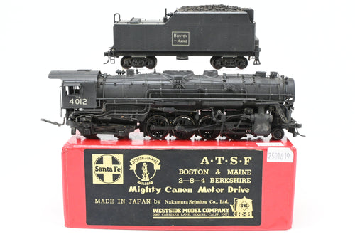 HO Brass Westside Model Co. B&M - Boston & Maine 2-8-4 Class T-1a Berkshire Custom Painted No. 4012