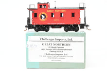 Load image into Gallery viewer, HO Brass CON CIL - Challenger Imports 2235.21 GN - Great Northern 25' Wood Caboose Later Version FP X453  With Added Marker Lights
