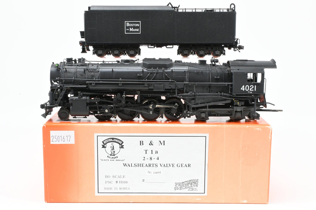 HO Brass PSC - Precision Scale Co. B&M - Boston & Maine T-1a 2-8-4 CP No. 4021