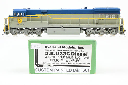 HO Brass OMI - Overland Models Inc. D&H - Delaware & Hudson GE U33C Custom Painted  No. 661