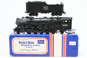 HO Brass NJ Custom Brass B&M - Boston & Maine 2-10-2 Class S-1B CP No. 2908 W Tsunami DCC & Sound