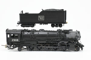 HO Brass NJ Custom Brass B&M - Boston & Maine 2-10-2 Class S-1B CP No. 2908 W/ Tsunami DCC & Sound