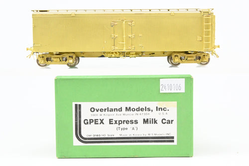 HO Brass OMI - Overland Models, Inc. Various Roads 40' GPEX Express Milk Car (Type 