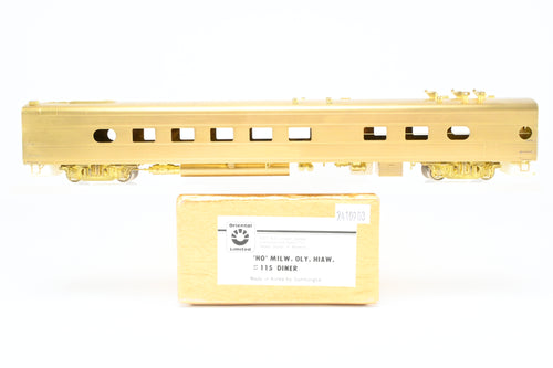 HO Brass Oriental Limited MILW - Milwaukee Road Oly. Hiawatha #115 Diner