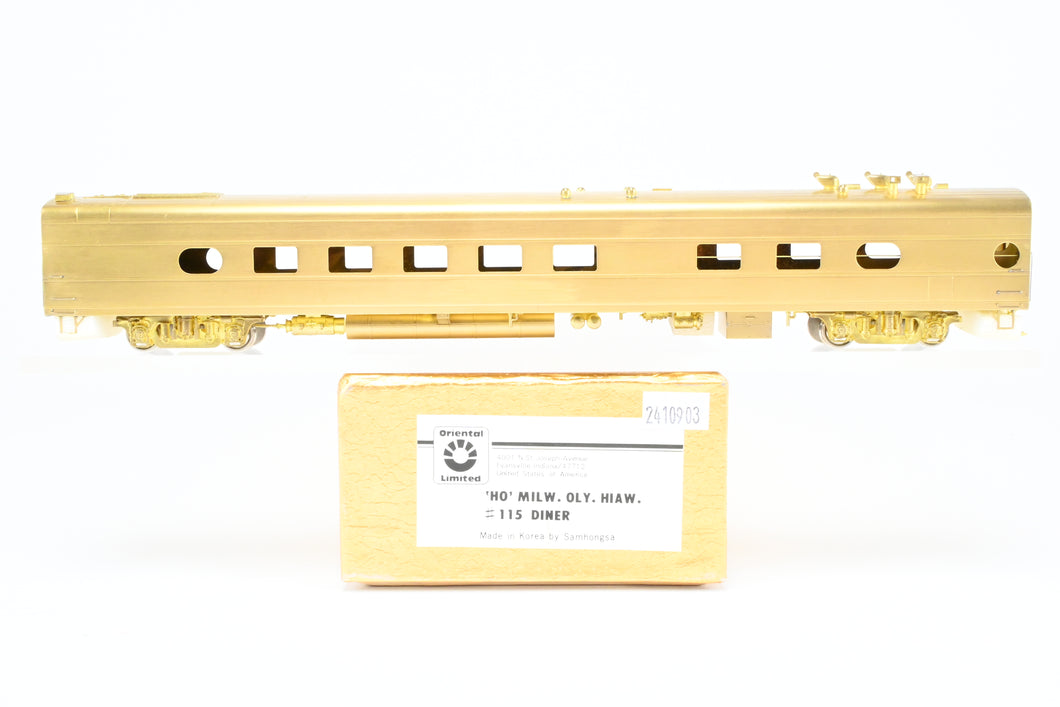 HO Brass Oriental Limited MILW - Milwaukee Road Oly. Hiawatha #115 Diner