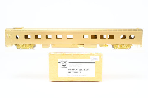 HO Brass Oriental Limited MILW - Milwaukee Road Oly. Hiawatha Lake Series 10-6 Sleeper