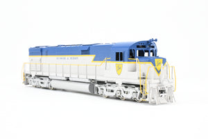 HO Brass Oriental Limited/Challenger Imports D&H - Delaware and Hudson C-628 FP Blue/Grey Scheme