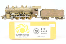 Load image into Gallery viewer, HO Brass Sunset Models B&amp;O - Baltimore &amp; Ohio B-18 4-6-0 Ten Wheeler MISSING TENDER STEP
