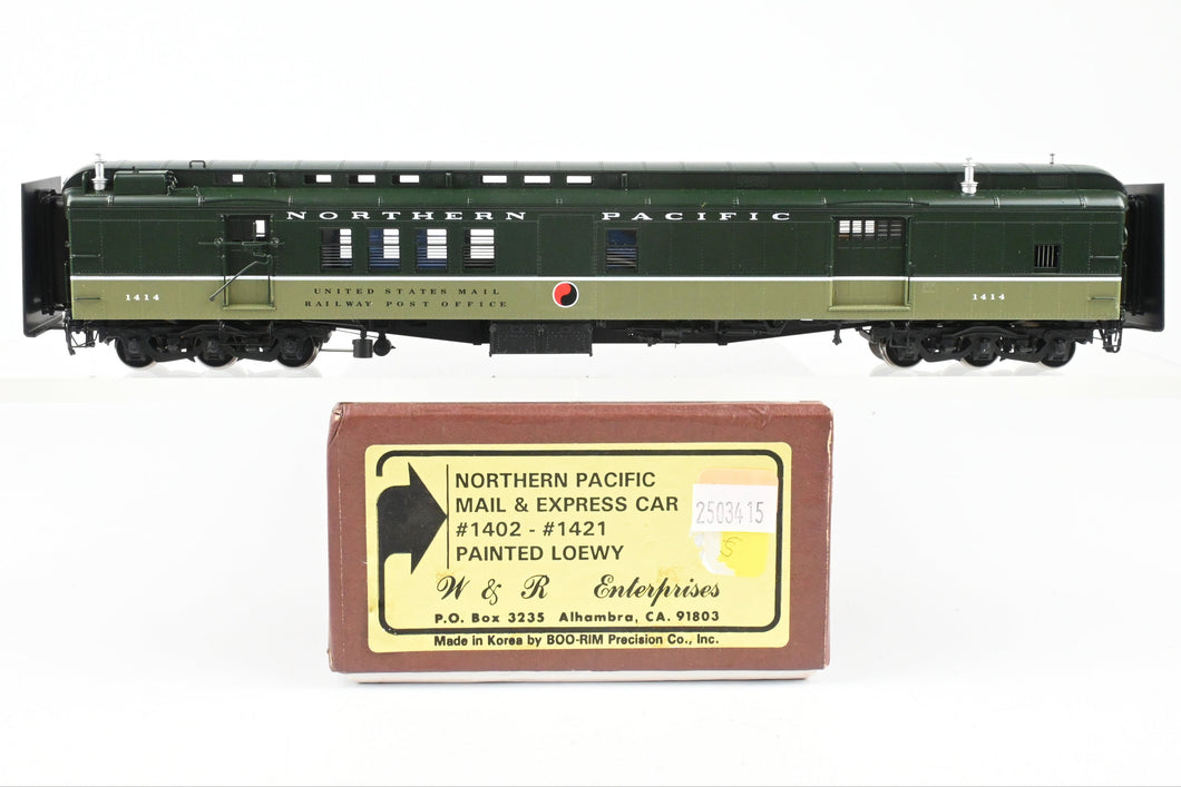 HO Brass W&R Enterprises NP - Northern Pacific Mail & Express Car, Factory Painted 