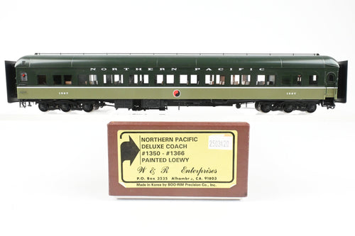 HO Brass W&R Enterprises NP - Northern Pacific HW Deluxe Coach Nos. 1350-1366 Factory Painted 