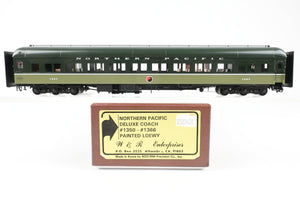 HO Brass W&R Enterprises NP - Northern Pacific HW Deluxe Coach Nos. 1350-1366 Factory Painted "Lowey" No. 1357