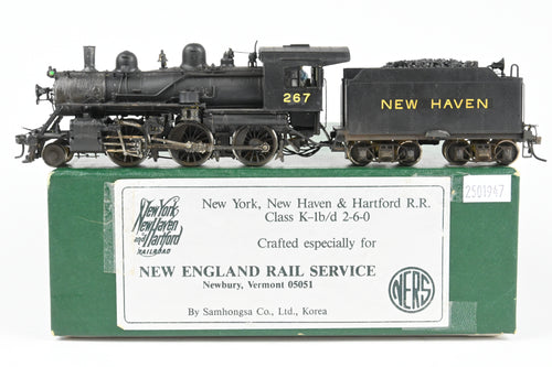 HO Brass NERS - New England Rail Service NH - New Haven Class K-1b/d 2-6-0 CP No. 267 W/Tsunami DCC & Sound