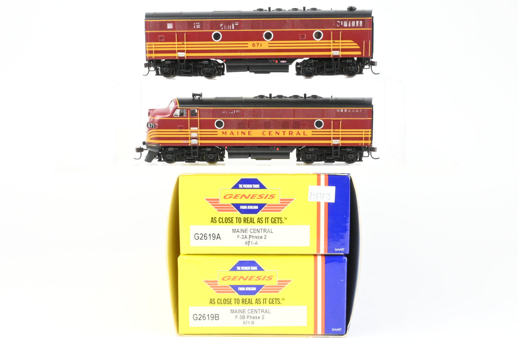 HO Athearn Genesis B&M – Boston & Maine EMD F3-A/B Phase II Passenger Set