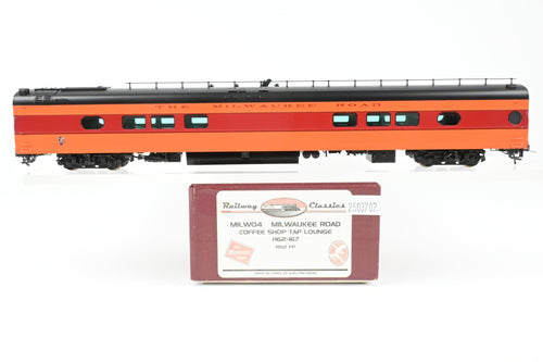 HO Brass Railway Classics MILW - Milwaukee Road Coffee Shop Tap Lounge No. 162-167 Factory Painted #162