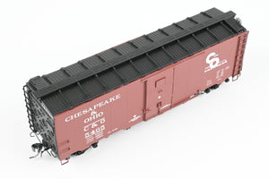 HO Brass ASM – American Scale Models C&O – Chesapeake & Ohio 1937 AAR Boxcar w/ Art Deco Ends FP No. 5465