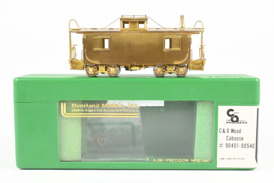 HO Brass OMI - Overland Models, Inc. C&O - Chesapeake & Ohio Wood Caboose #90401-90540