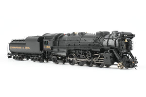 HO NEW Brass Hybrid BLI - Broadway Limited Imports C&O – Chesapeake & Ohio K-2 2-8-2 Mikado w/ 12-VC Tender FP #1166 w/ Smoke Paragon 4 Sound/DC/DCC