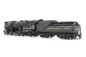 HO NEW Brass Hybrid BLI - Broadway Limited Imports C&O – Chesapeake & Ohio K-2 2-8-2 Mikado w/ 12-VC Tender FP #1166 w/ Smoke Paragon 4 Sound/DC/DCC