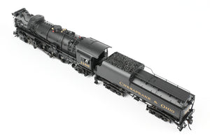 HO NEW Brass Hybrid BLI - Broadway Limited Imports C&O – Chesapeake & Ohio K-2 2-8-2 Mikado w/ 12-VC Tender FP #1166 w/ Smoke Paragon 4 Sound/DC/DCC