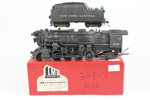 HO Brass CON LMB Models NYC - New York Central 2-8-2 H-10a Mikado Custom Painted and Heavily Weathered No. 2219