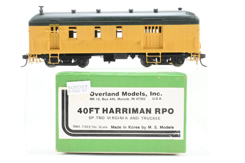 HO Brass OMI - Overland Models, Inc. V&T Virginia & Truckee 40' Harriman RPO Custom Painted Unlettered