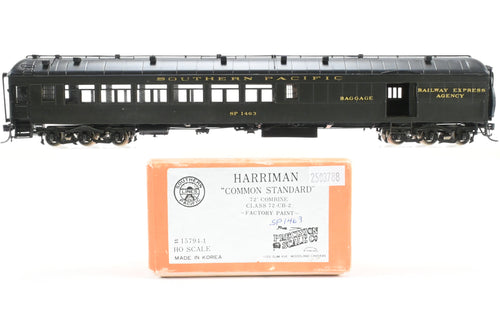 HO Brass PSC - Precision Scale Co. SP - Southern Pacific Harriman Common Standard 72-CB-2 72' Combine CP No. 1463