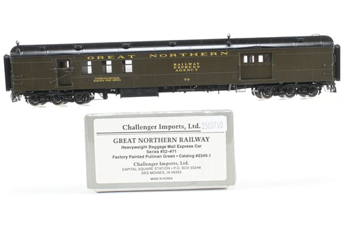 HO Brass CIL - Challenger Imports GN - Great Northern HW Baggage Mail Express Car Series Nos.52-71 Factory Painted No. 70