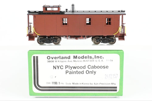 HO Brass OMI - Overland Models, Inc. NYC - New York Central 19000 Series Plywood Caboose Factory Painted/Unlettered