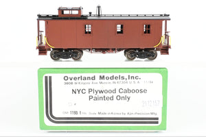 HO Brass OMI - Overland Models, Inc. NYC - New York Central 19000 Series Plywood Caboose Factory Painted/Unlettered
