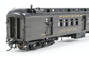 HO Brass W&R Enterprises NP - Northern Pacific Mail & Express Car W/Center Door, Nos. 1402 - 1421, Pro-Paint No. 1408