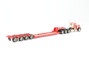 HO Brass CON CMC - Classic Mint Collectibles Peterbilt 379 4-Axle Tractor with Talbert 55SA Low Boy Trailer FP