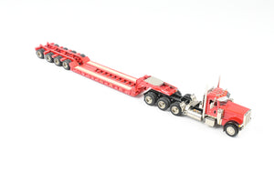 HO Brass CON CMC - Classic Mint Collectibles Peterbilt 379 4-Axle Tractor with Talbert 55SA Low Boy Trailer FP