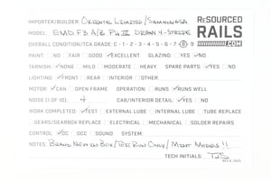 HO Brass Oriental Limited D&RGW - Rio Grande EMD F3 Phase II/III A/B Set 1500 HP Each Factory Painted