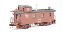Load image into Gallery viewer, HO Brass CIL - Challenger Imports CB&amp;Q - Burlington Route Wood Waycar 28 ft. Class NE-1 FP No. 14240 w/ Added Working Marker Light REBOXX

