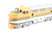 Load image into Gallery viewer, HO Brass Oriental Limited D&amp;RGW - Rio Grande EMD F7 Phase II A/B Set 1500 HP Each Factory Painted
