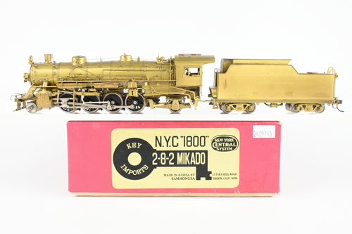HO Brass Key Imports NYC - New York Central 1800 Class H-6a 2-8-2 USRA Mikado