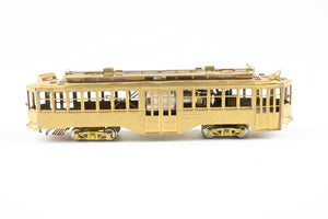 HO Brass Fairfield Models Pittsburgh Railway Co. Double Ended Jones Trolley REBOXX Box MISSING POLES