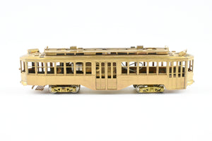 HO Brass Fairfield Models Pittsburgh Railway Co. Double Ended Jones Trolley REBOXX Box MISSING POLES