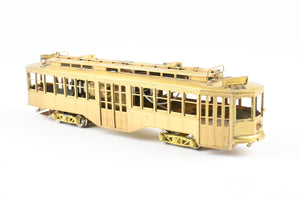 HO Brass Fairfield Models Pittsburgh Railway Co. Double Ended Jones Trolley REBOXX Box MISSING POLES