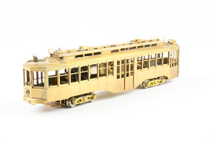 HO Brass Fairfield Models Pittsburgh Railway Co. Double Ended Jones Trolley REBOXX Box MISSING POLES