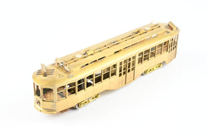 HO Brass Fairfield Models Pittsburgh Railway Co. Double Ended Jones Trolley REBOXX Box MISSING POLES