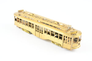 HO Brass Fairfield Models Pittsburgh Railway Co. Double Ended Jones Trolley REBOXX Box MISSING POLES