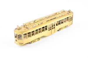 HO Brass Fairfield Models Pittsburgh Railway Co. Double Ended Jones Trolley REBOXX Box MISSING POLES