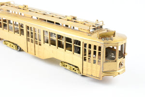 HO Brass Fairfield Models Pittsburgh Railway Co. Double Ended Jones Trolley REBOXX Box MISSING POLES