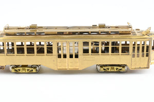 HO Brass Fairfield Models Pittsburgh Railway Co. Double Ended Jones Trolley REBOXX Box MISSING POLES